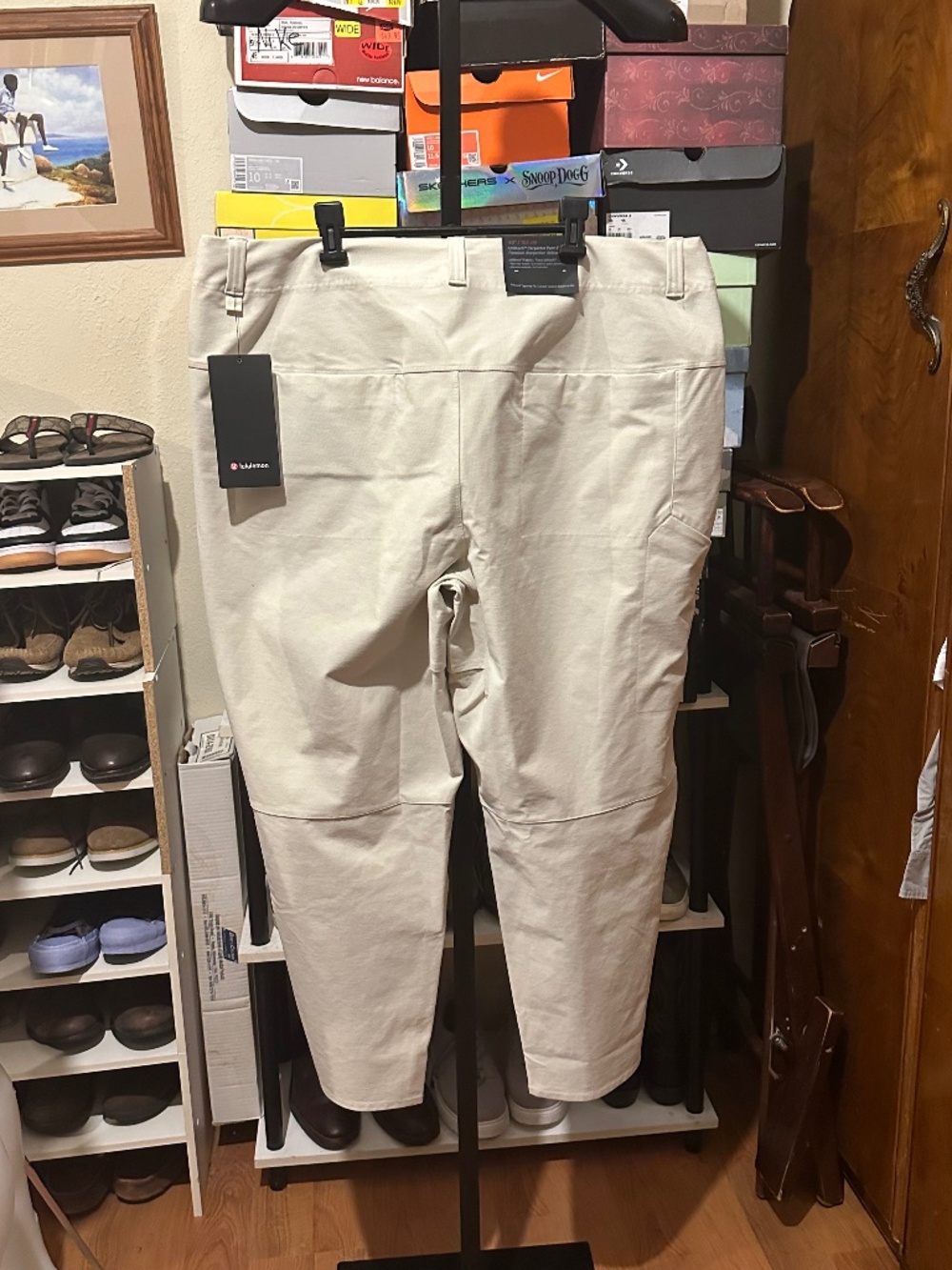 Lululemon Natural Utilitech Relaxed Tapered 4 Way Stretch Pants